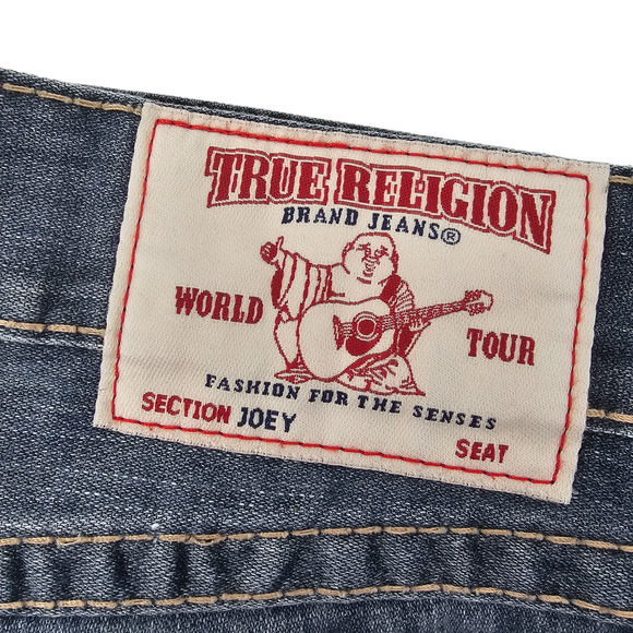 True Religion Joey Flare Jeans Size 31 Y2K Low Rise - Picture 13 of 16